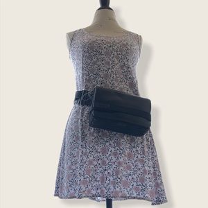 NWT Black Faux Leather Vegan Friendly Belt Bag